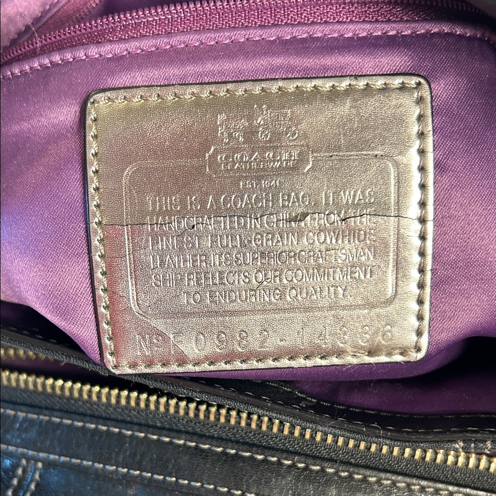 Coach Black Shoulder Bag - Picture 11 of 12